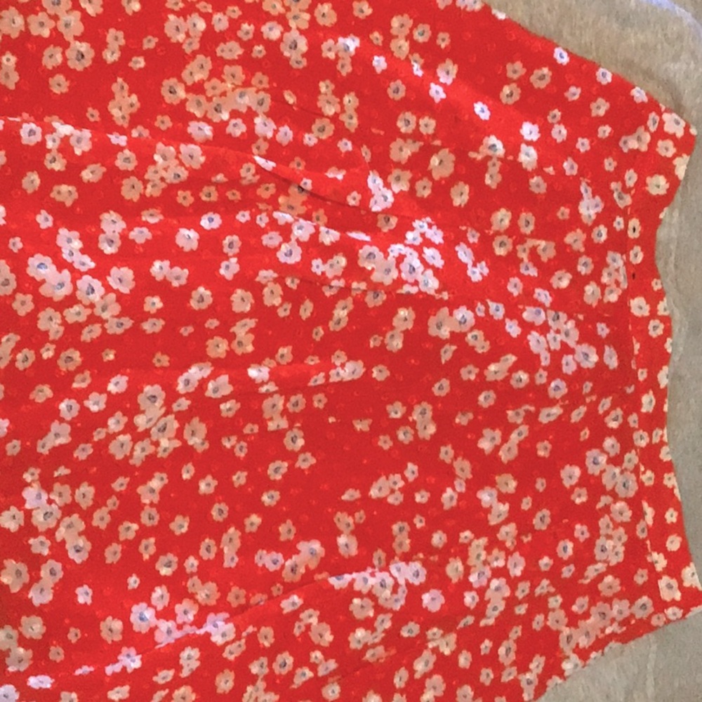 Banana republic bright vibrant flower print skirt